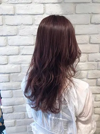 ロング カラー ベージュカラー🧸 伊藤なつみのヘアスタイル