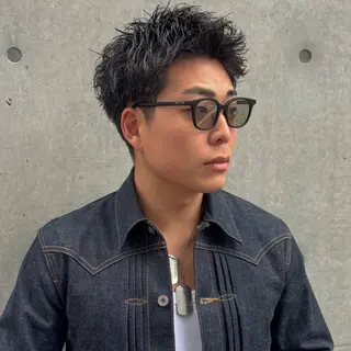 ショート パーマ メンズ 平井 颯斗のヘアスタイル