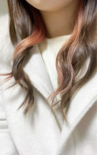 ミディアム カラー パーマ 堀井 凌平のヘアスタイル