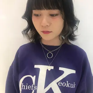 ミディアム カラー レイヤー/ブリーチ HIKARU ♡のヘアスタイル