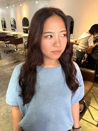 ロング カラー FERIA あべの yumeho🍭のヘアスタイル