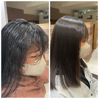 セミロング 縮毛矯正特化🩰 竹口はるかのヘアスタイル