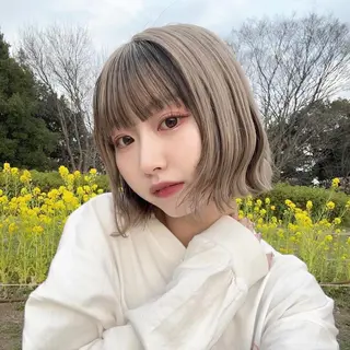 ミディアム カラー 韓国ヘア/艶カラー /田中悠佑のヘアスタイル