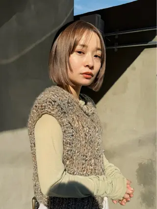 ショート カラー ヘアアレンジ ニュアンスヘア🌔 nanakoのヘアスタイル