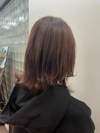 ミディアム カラー ショート/脱白髪染め ☆宇﨑悠実のヘアスタイル