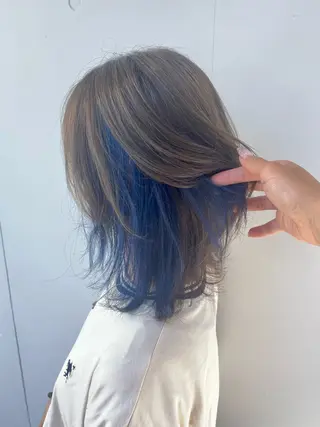 ミディアム もにか🌞原宿/渋谷 🌝ブリーチカラーのヘアスタイル