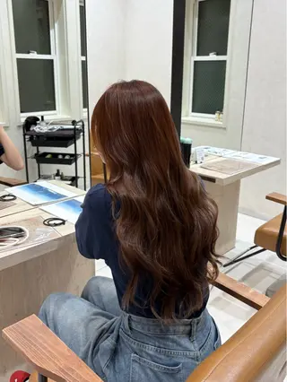 ロング カラー 透明感カラー🌿 ｍｏｅのヘアスタイル