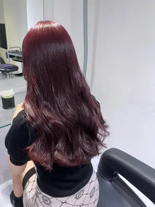 ロング 💗暖色カラー💗 ツヤ髪💗Mayaのヘアスタイル