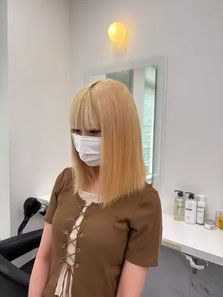 カラー 透明感ベージュ🤎 ナチュラルレイヤーのヘアスタイル