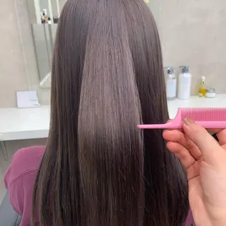 ロング カラー ヘアアレンジ 美髪矯正/透明感カラ ー🫧YUUKI🫧のヘアスタイル