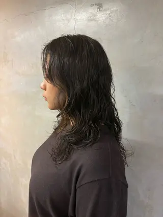 ロング パーマ 🍳しながわ はるか🍳のヘアスタイル