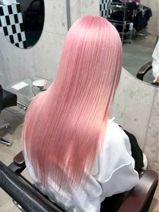 カラー ⭐️ハイトーン⭐️ 💕SAKURA💕のヘアスタイル