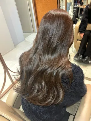 ロング カラー 酸性ストレート/ブリ ーチなし/中村 匠のヘアスタイル