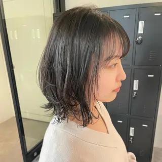 ミディアム 久保田 千尋のヘアスタイル