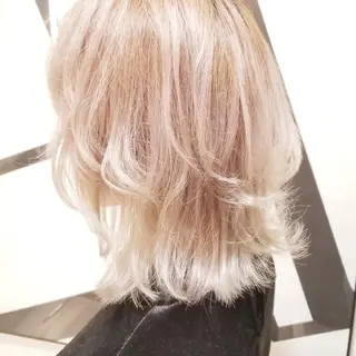 セミロング 🌿赤み消し/ 艶カラー落合　優🌿のヘアスタイル