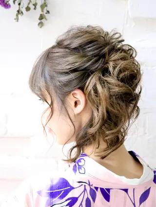 ミディアム まつパ・ヘアセット ♡Chinami♡のマツエク・マツパデザイン