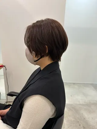 ショート カラー レイヤー/ナチュラル 💐nao.のヘアスタイル