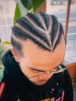 セミロング ヘアアレンジ メンズ RINA/ Jr.スタイリストのヘアスタイル