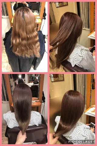 ロング カラー 100%髪質改善特化 TRUNSのヘアスタイル