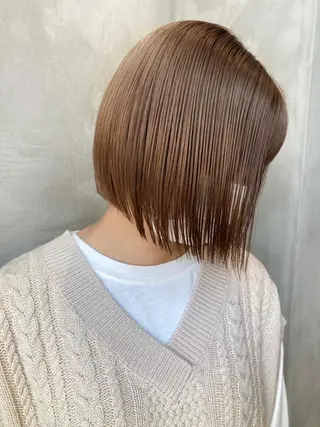 ショート カラー パーマ 波巻きスパイラルパー マ/シャドウパーマ駿のヘアスタイル