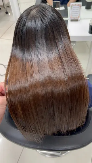 ロング パーマ 縮毛矯正指名No.1 艶カラー/SHIMAのヘアスタイル