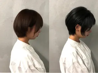 ショート カラー ショート/ボブ/ 白髪染め/メンズ葛西のヘアスタイル