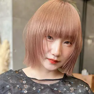 ショート カラー 泉愛美/銀座美容師 /暖色カラー/ボブのヘアスタイル