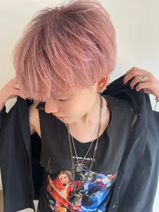 ショート カラー デザインカラー★★★ Haco+shihoのヘアスタイル