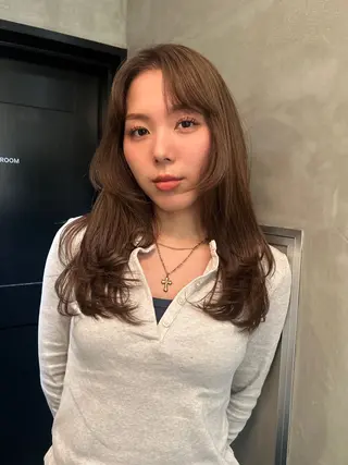 セミロング カラー デザイン/アレンジ ❤︎イシイレイのヘアスタイル