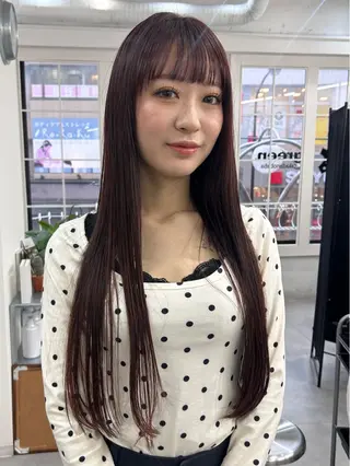 ロング カラー レイヤーボブ/ 艶カラー/サナ🌼のヘアスタイル