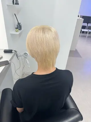 ショート カラー メンズ ブリーチ/艶カラー 💎koharu💎のヘアスタイル