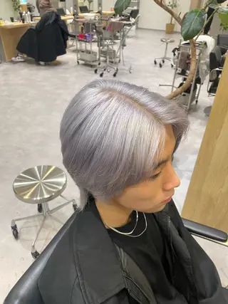 ショート ハイトーンカラー 縮毛矯正/ジャックのヘアスタイル