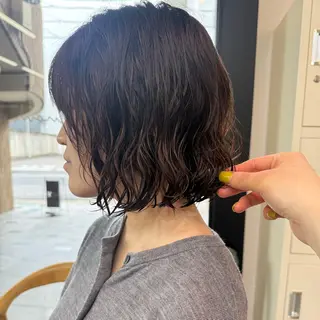 ミディアム パーマ shin enom yuukaのヘアスタイル