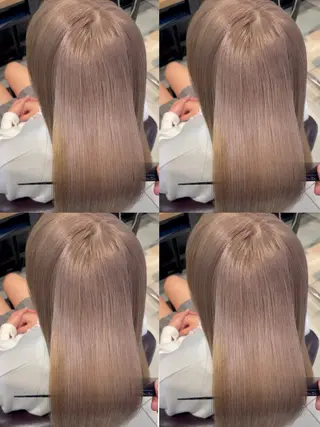 セミロング カラー 🇰🇷失敗履歴再生 髪質改善七星🇰🇷のヘアスタイル