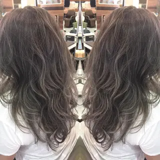 ロング カラー 青木 茂樹⭐️ 透明感カラーのヘアスタイル