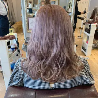 ロング カラー ヘアアレンジ 代表🎀 ふわモテ愛 され髪🩷yumiのヘアスタイル