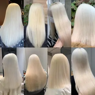 ミディアム カラー れい🫧 ハイトーン特化のヘアスタイル