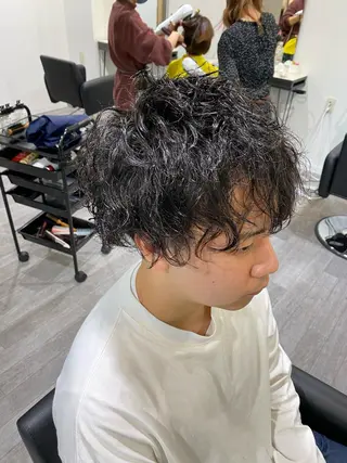 パーマ メンズ 先着1名様限定 カット無料のヘアスタイル