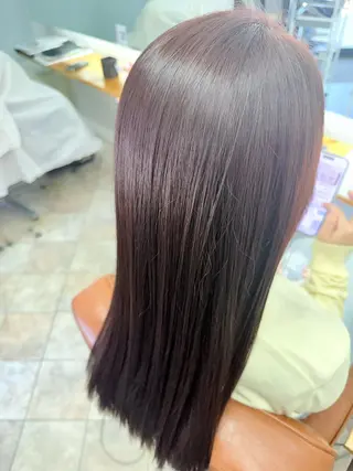 ロング カラー 永木 楓のヘアスタイル