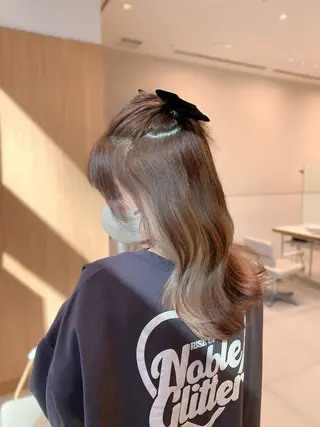 ミディアム カラー 韓国ヘア/レイヤー/ 顔まわり/りょーとのヘアスタイル