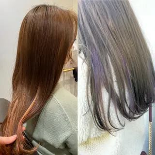 ロング カラー ハイトーンカラー/ ダブルカラー/EMIのヘアスタイル