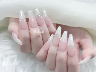 ネイル K.bi_nail ネイル長さ出し専門店のネイルデザイン