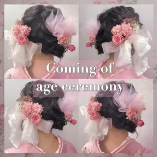 セミロング ヘアアレンジ Aries🫧 missa𓂃🤍のその他イメージ