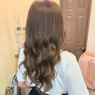セミロング ヘアアレンジ MagicMush ✴︎シールエクステのヘアスタイル