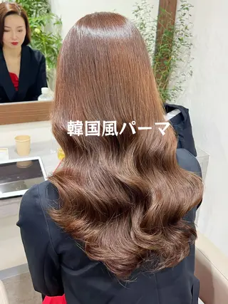 ロング 韓国風パーマ/ 菅沼 成郷のヘアスタイル