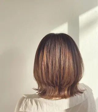 ミディアム 田中  愛のヘアスタイル