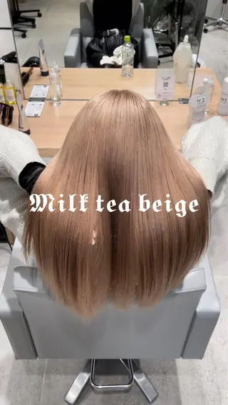 ロング MINX所属・🌈モテるベージュ カラー💕成島 宙のヘアスタイル