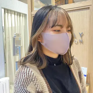 ミディアム カラー ヘアアレンジ 完全💗マンツーマン marinのヘアスタイル