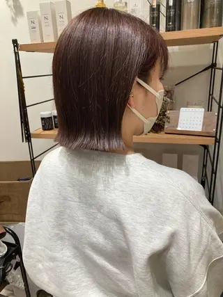 ショート ✨色持ちの良い艶 カラー✨蟹江真世のヘアスタイル