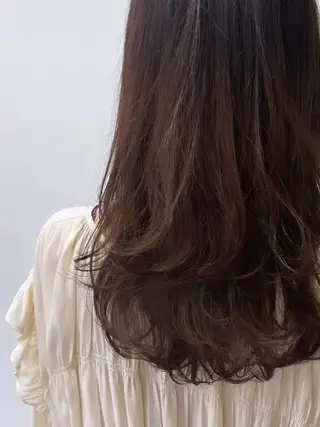 ミディアム ヘアアレンジ パーマ カラー かわい ゆうな 髪質改善/縮毛矯正のヘアスタイル